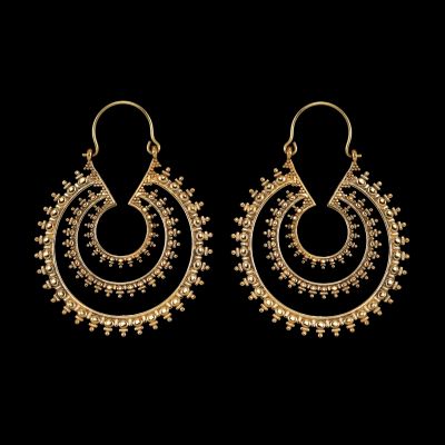 Brass earrings Anukam