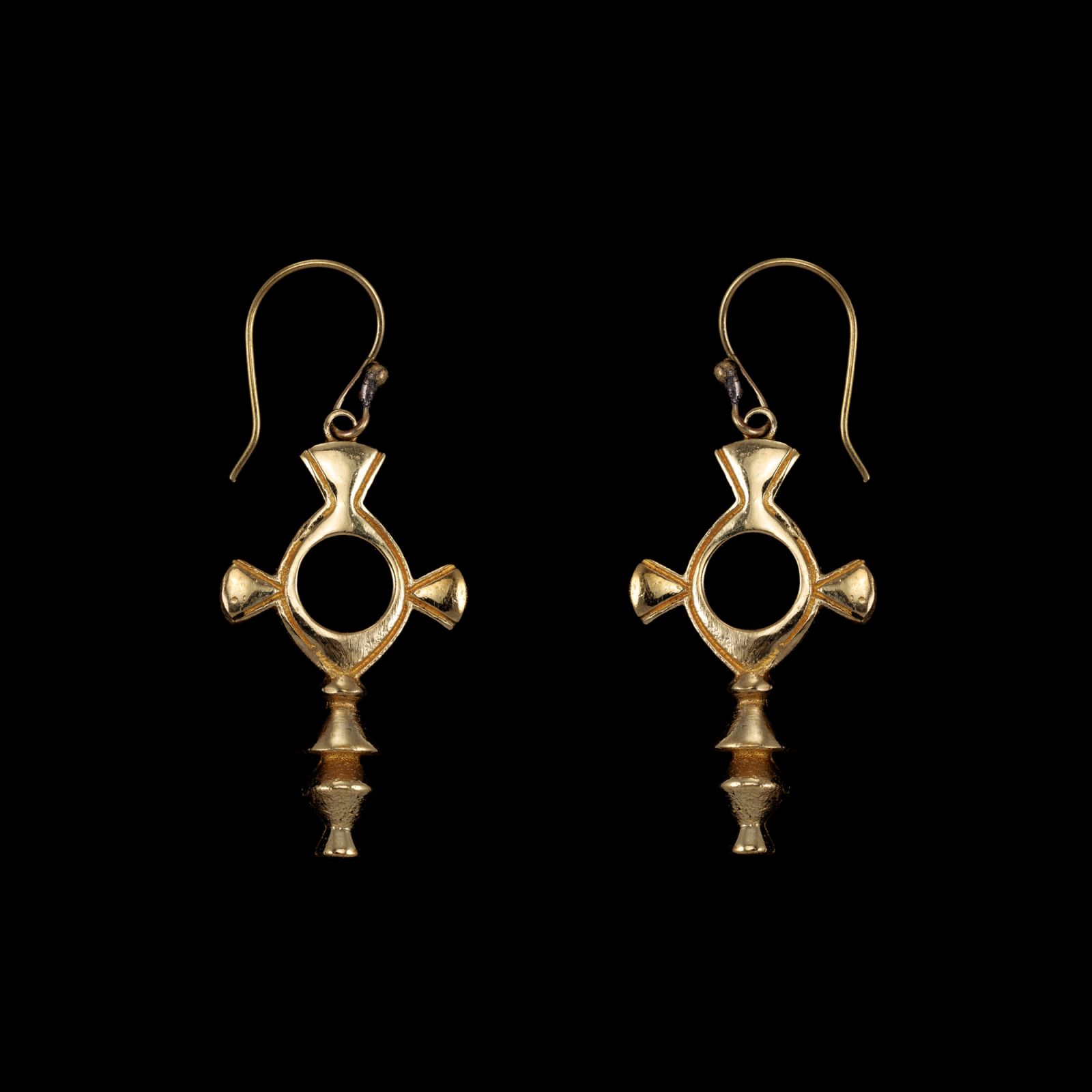 Brass earrings Charum India