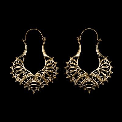 Brass earrings Janitram