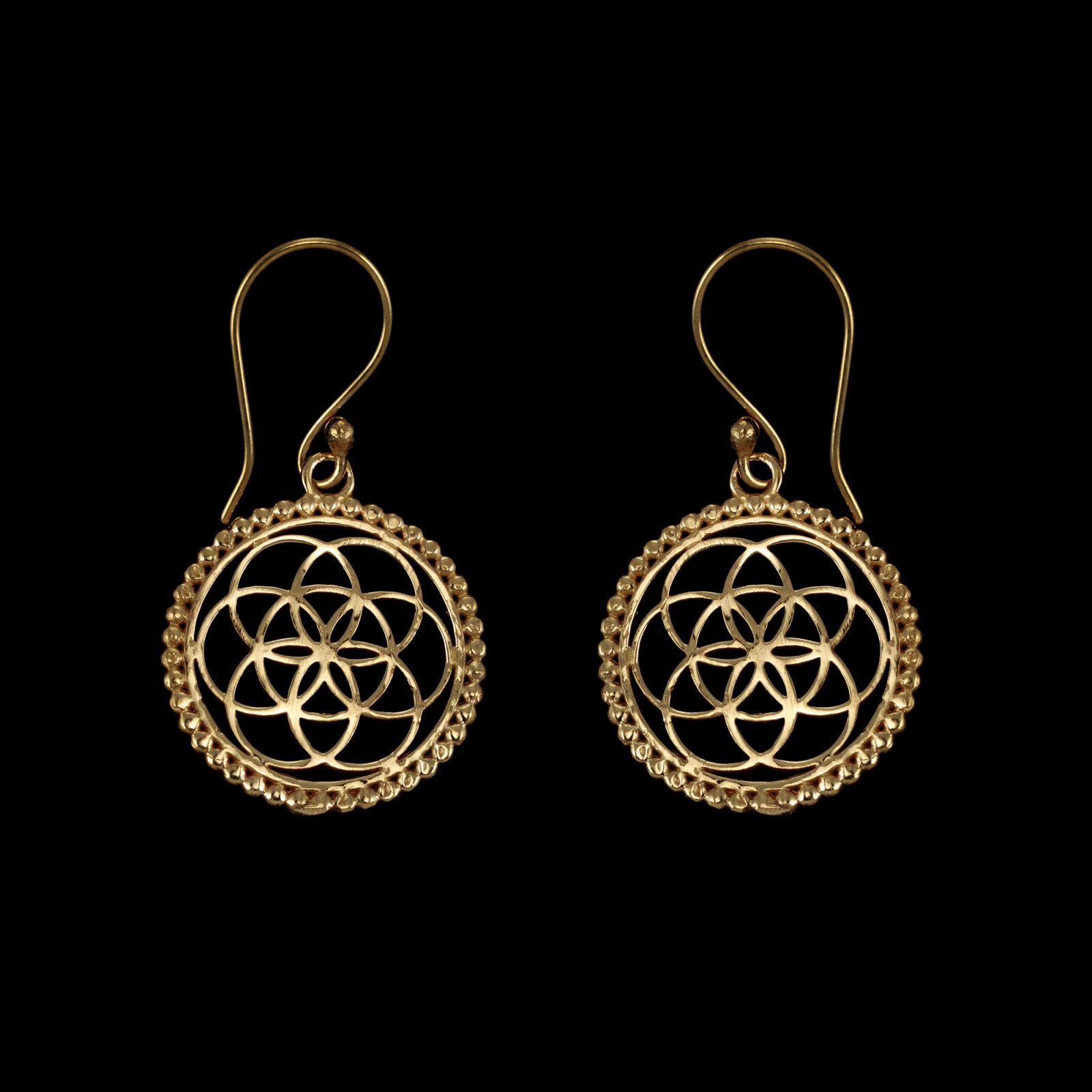 Brass earrings Lina 2 India