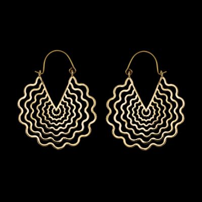 Brass earrings Shantai