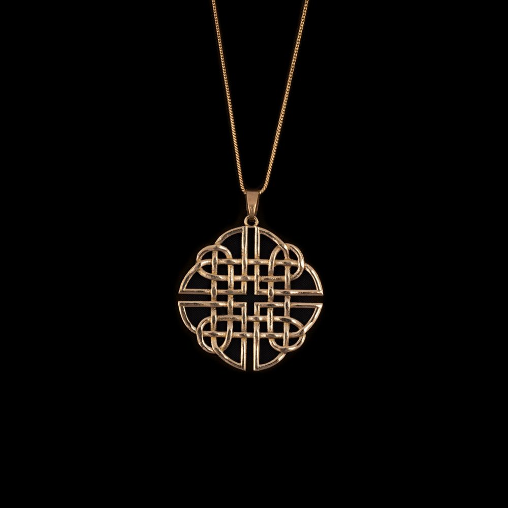 Brass pendant Dara Celtic Knot India