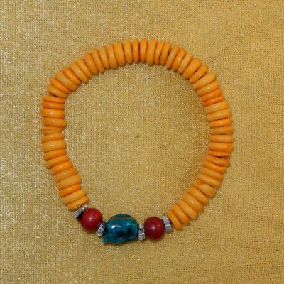 Colourful bead bracelet Manapun Orange