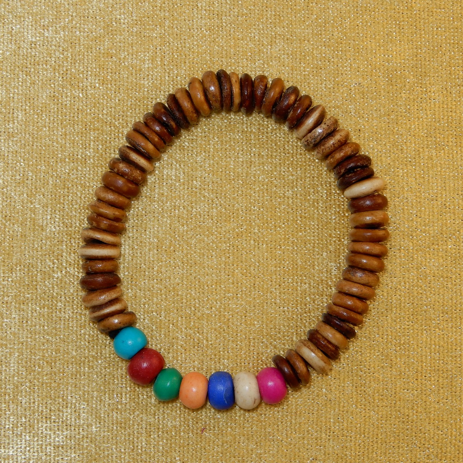 Colourful bead bracelet Pewarnaan Brown Thailand
