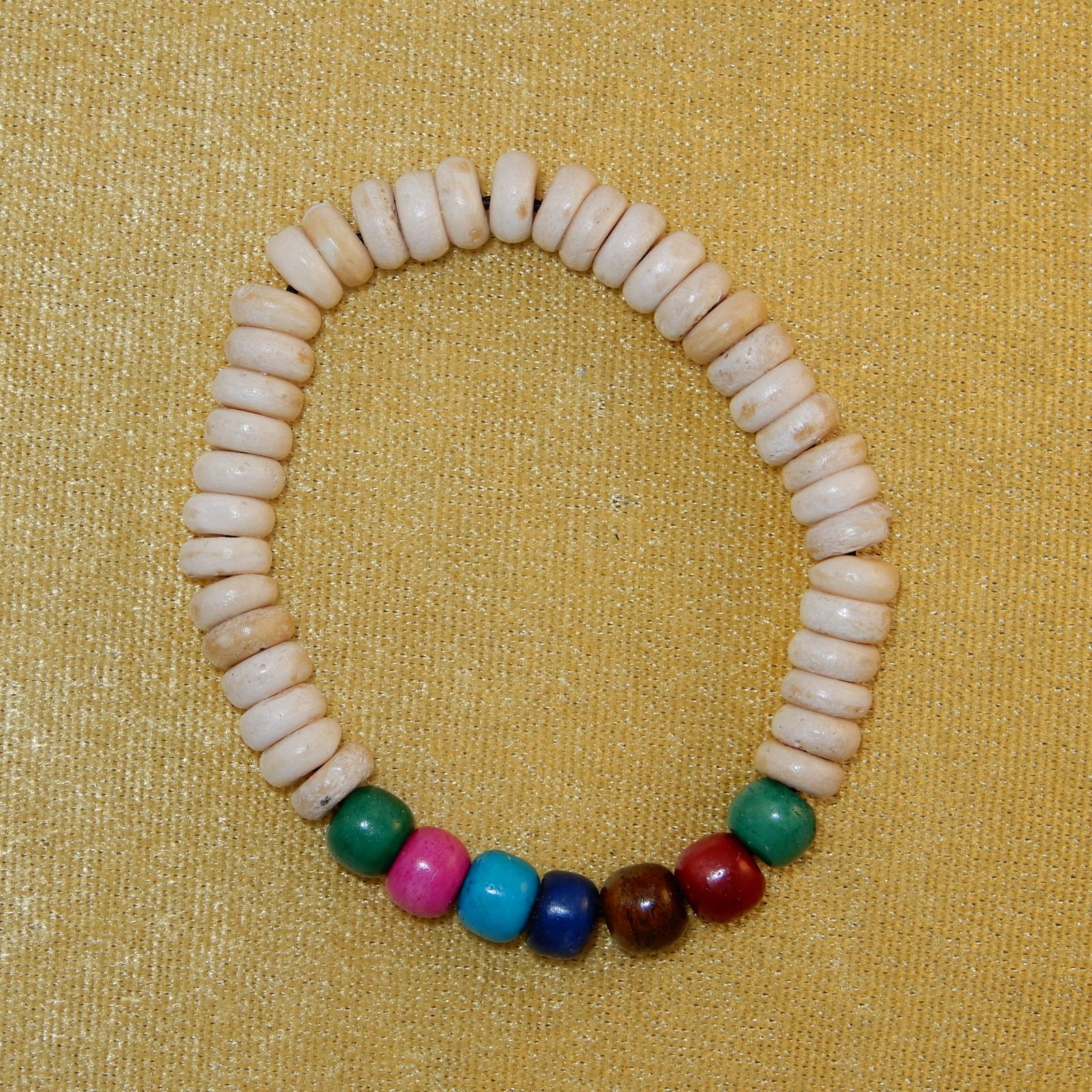 Colourful bead bracelet Pewarnaan White Thailand