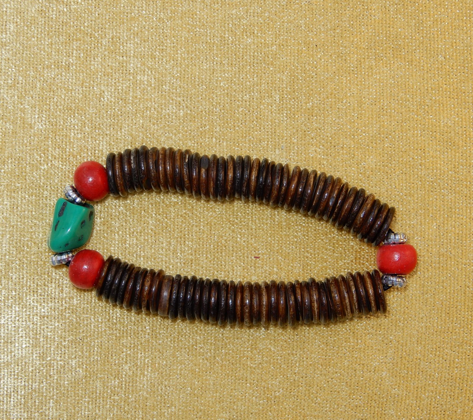 Colourful bead bracelet Sempit Brown Thailand