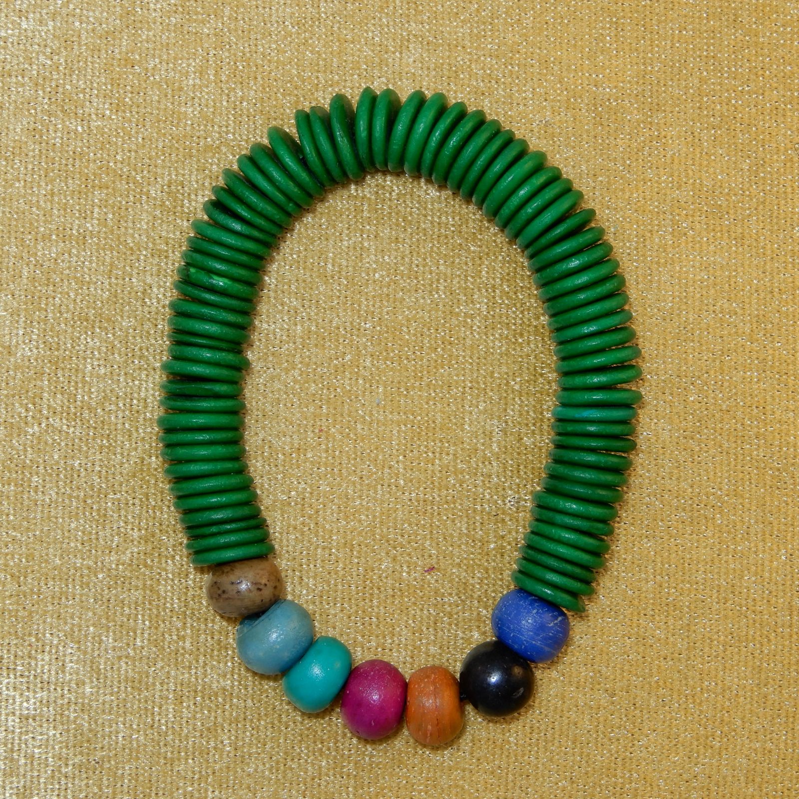 Colourful bead bracelet Sempit Green Thailand