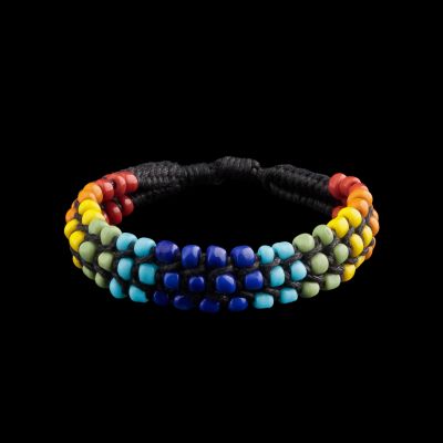 String macramé bracelet Rainbow