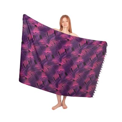 Sarong / pareo / beach scarf Daphne Purple