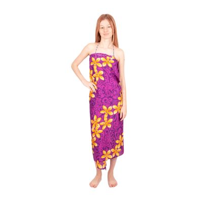 Sarong / pareo / beach scarf Narcissus Purple Thailand