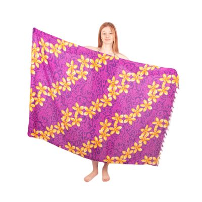 Sarong / pareo / beach scarf Narcissus Purple