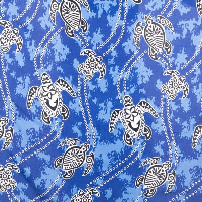 Sarong / pareo / beach scarf Turtles Blue Thailand