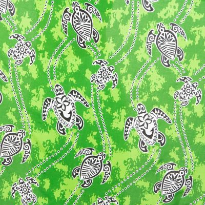 Sarong / pareo / beach scarf Turtles Green Thailand