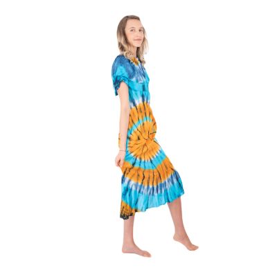 Long tie-dye frill dress Annabelle Sunny Day Thailand