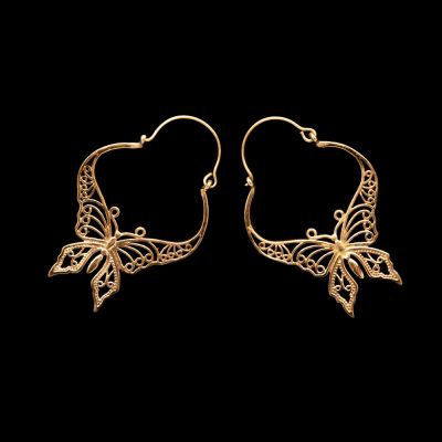 Brass earrings Papilio 1 India