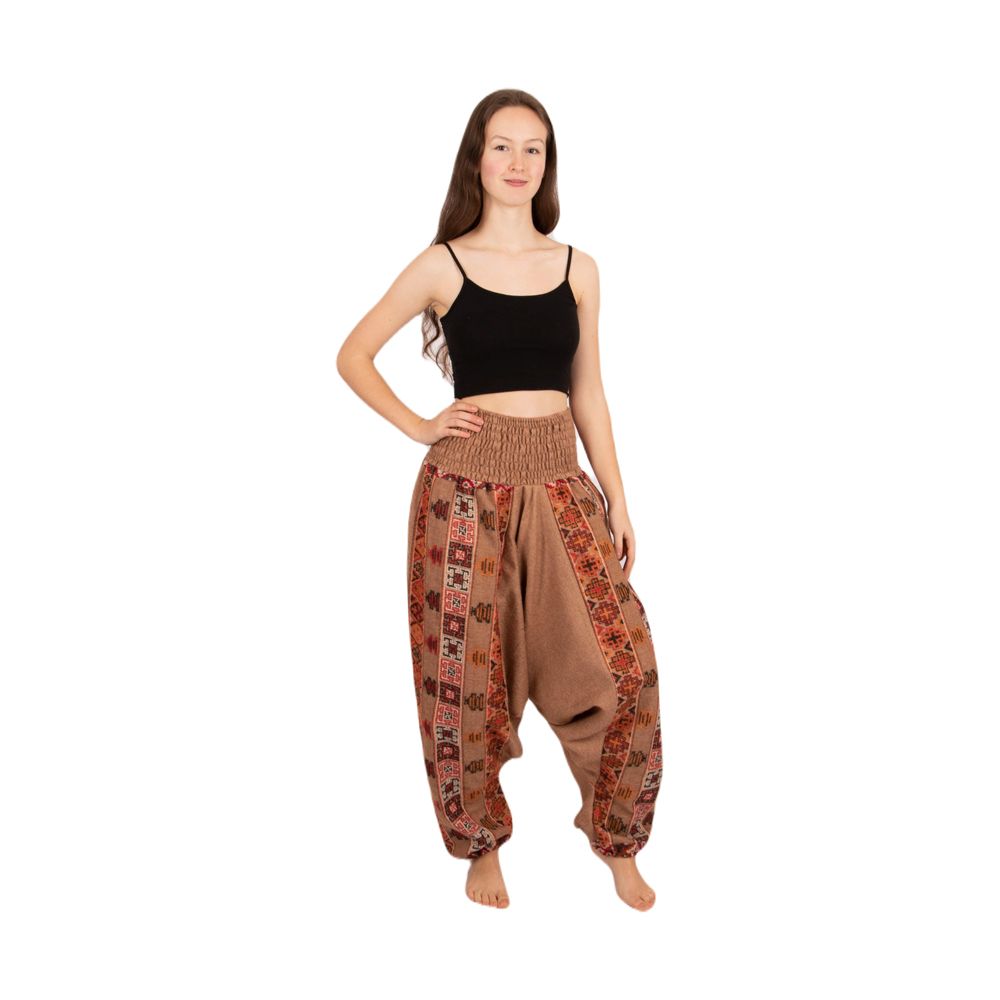 Warm acrylic turkish trousers Dakota Beige India