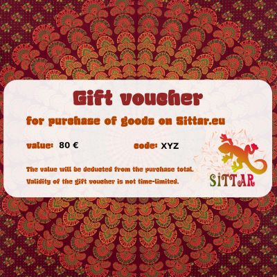 Gift voucher for shopping at our e-shop with the value of €80