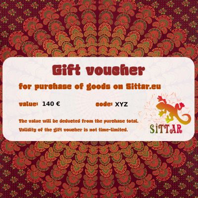 Gift voucher for shopping at our e-shop with the value of €140