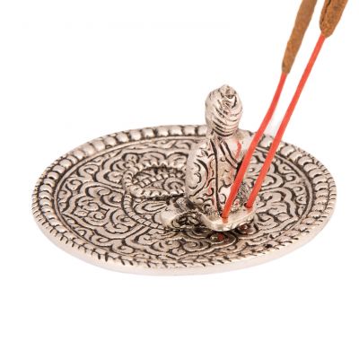 Metal incense holder Buddha India