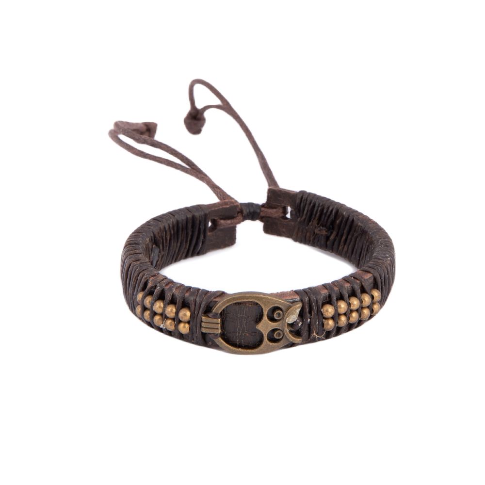 Leather bracelet Owl Thailand