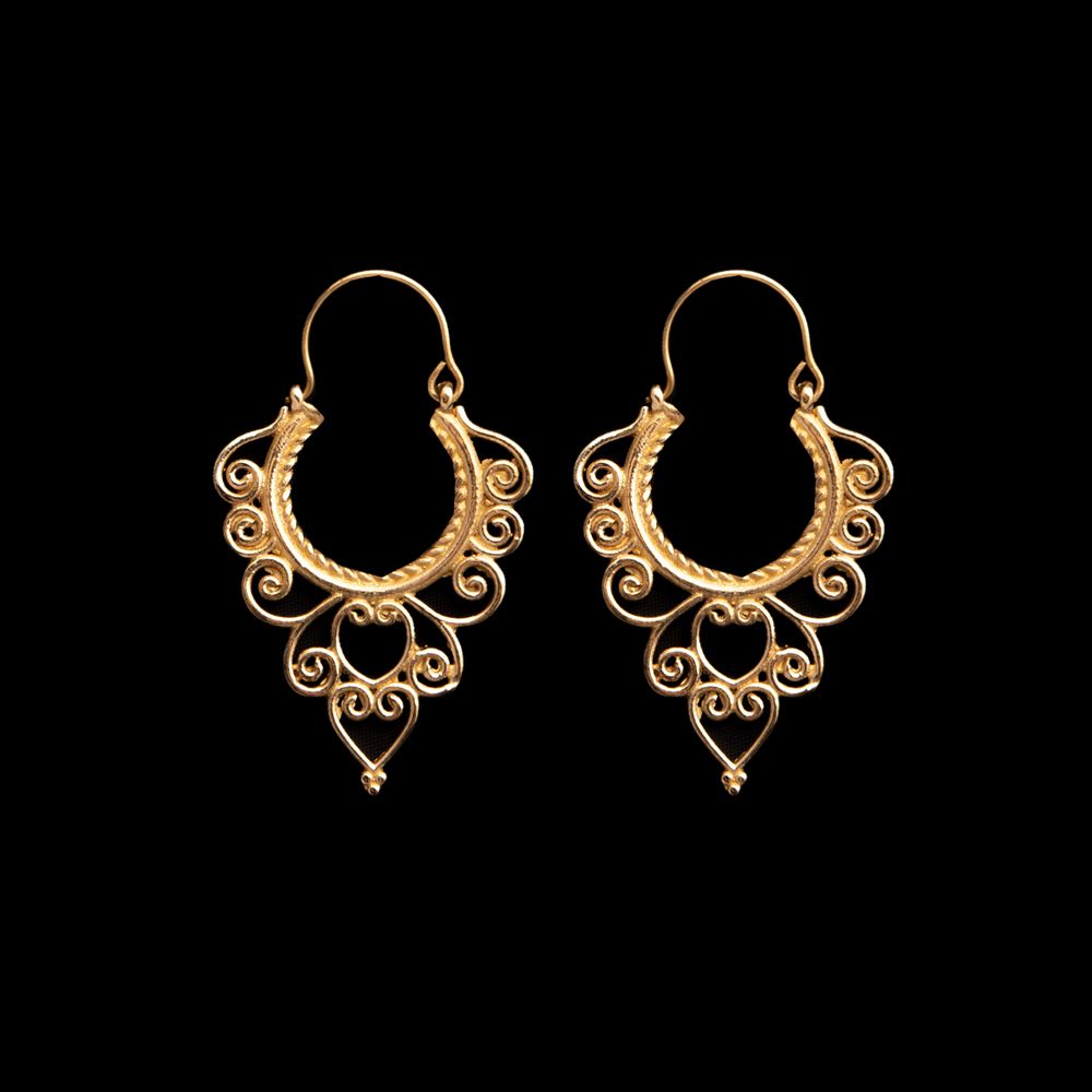 Brass earrings Bahwani India