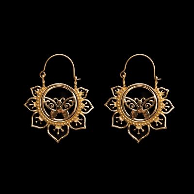 Brass earrings Borboleta 1