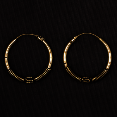 Brass earrings Urvashi | ⌀ 2,5 cm