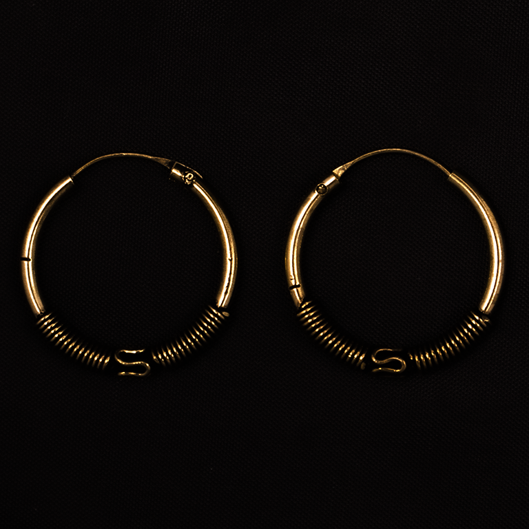 Brass earrings Urvashi - ⌀ 2,5 cm India