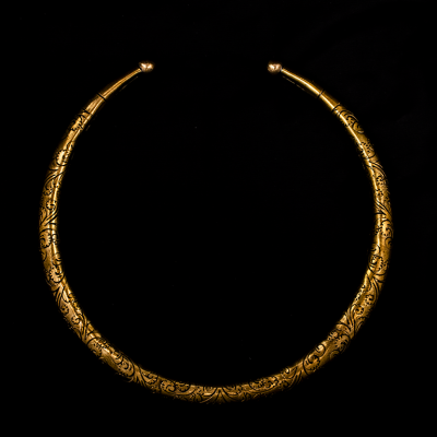 Brass necklace Persephone