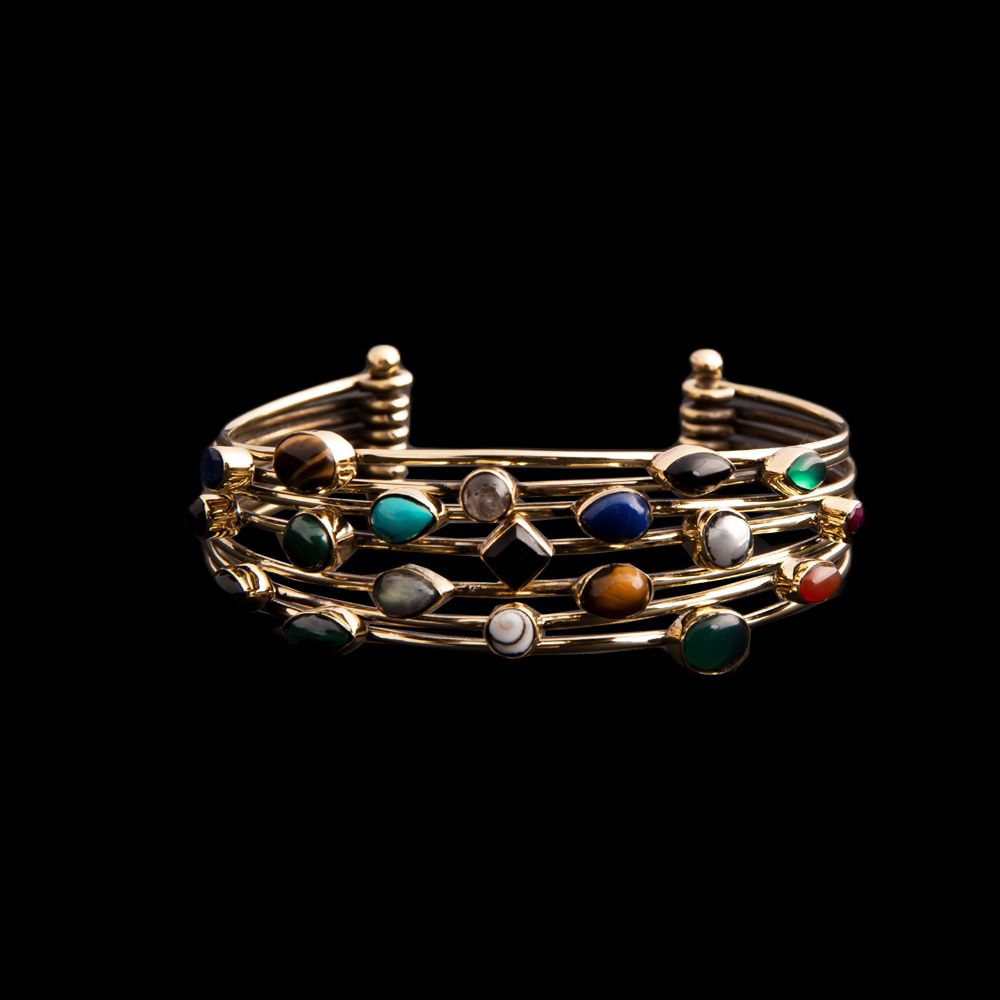 Ethnic brass bracelet Akkad India