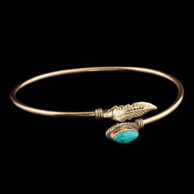 Brass bracelet Leen Tyrkenite