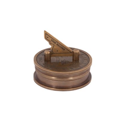 Retro brass compass Stanley London 1862 India
