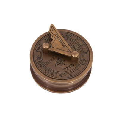 Retro brass compass Stanley London 1862