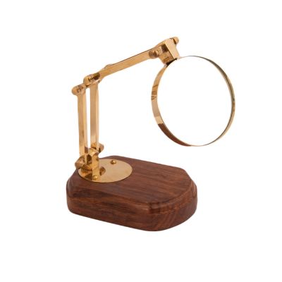Nautical magnifying glass with a holder