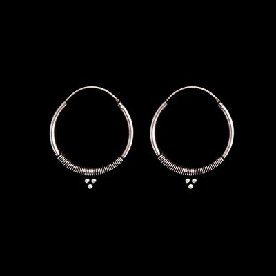 German silver earrings Charmia | ⌀ 3 cm, ⌀ 2,5 cm, ⌀ 2 cm