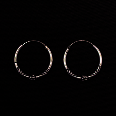 German silver earrings Urvashim | ⌀ 3 cm, ⌀ 2,5 cm, ⌀ 2 cm