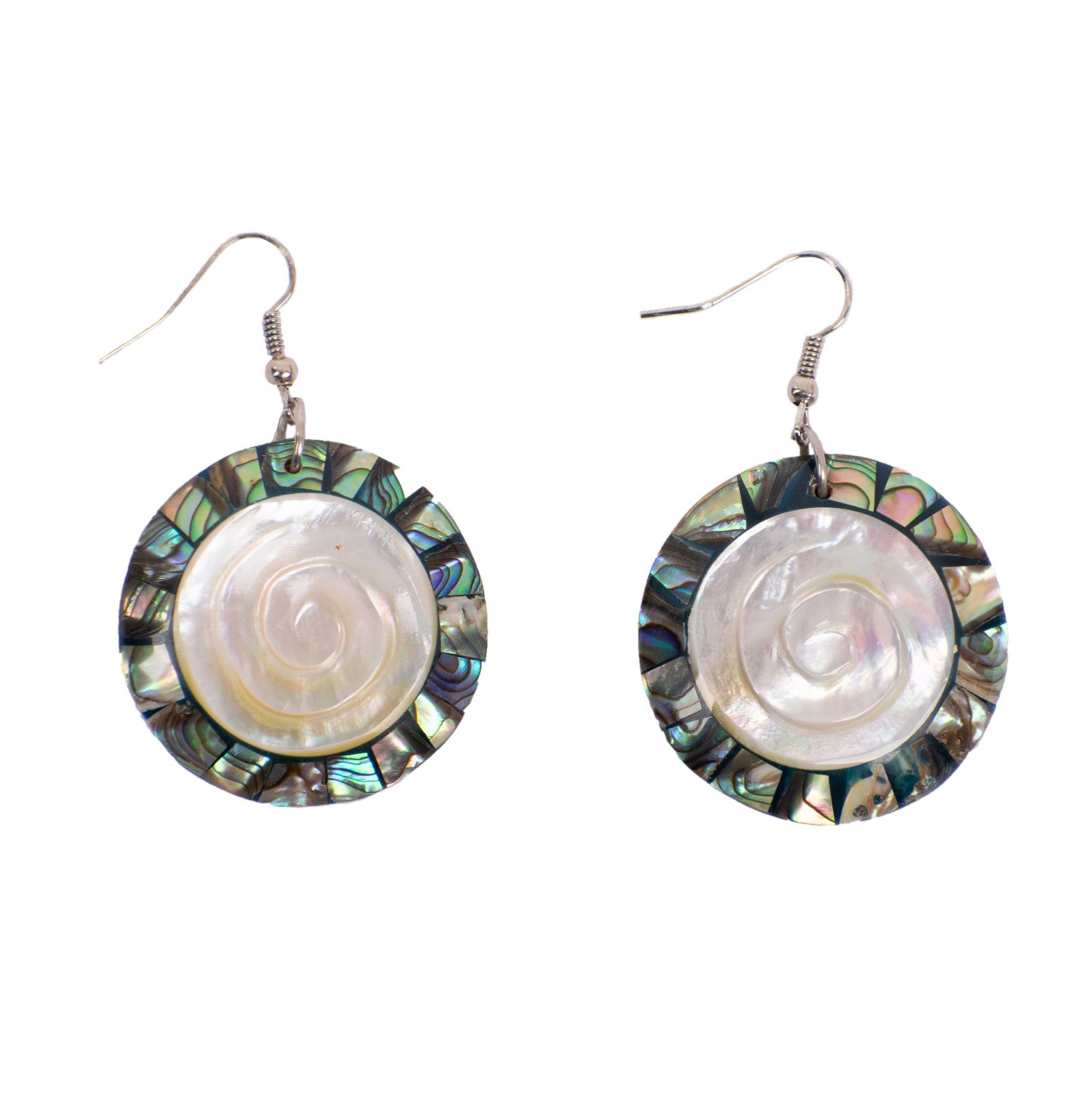 Shell earrings Sea spiral Indonesia