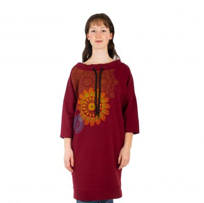 Sweatshirt dress Alisha Burgundy | S/M, L/XL, XXL/XXXL
