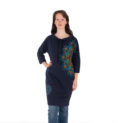 Sweatshirt dress with mandalas Alisha Dark Blue | S/M, L/XL, XXL/XXXL