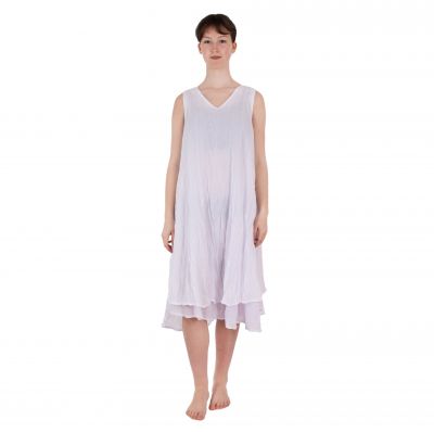Single-colour summer dress Dahlia White | UNI