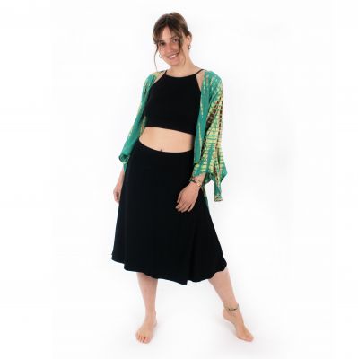 Single-colour midi skirt Irsia Black | UNI
