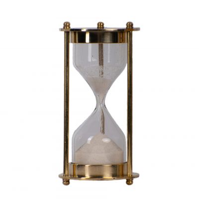 Decorative hourglass (1 minute) – white sand