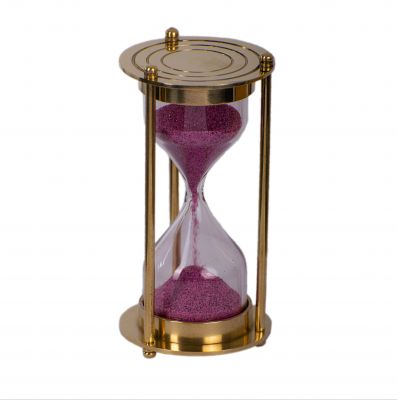 Decorative hourglass (1 minute) – pink sand India