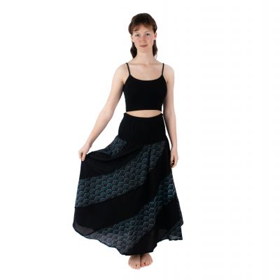 Long ethnic maxi skirt Hawa Jelaga | UNI