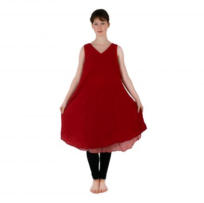 Single-colour summer dress Dahlia Red | UNI