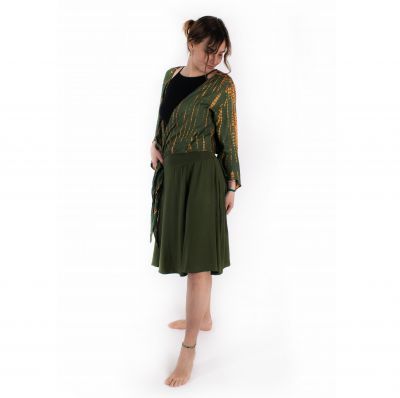 Single-colour midi skirt Panitera Khaki Thailand