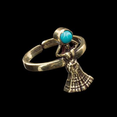 Brass toe ring Nefertari Tyrkenite 1