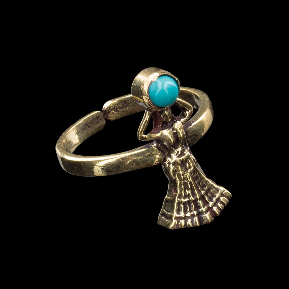 Brass toe ring Nefertari Tyrkenite 1 India