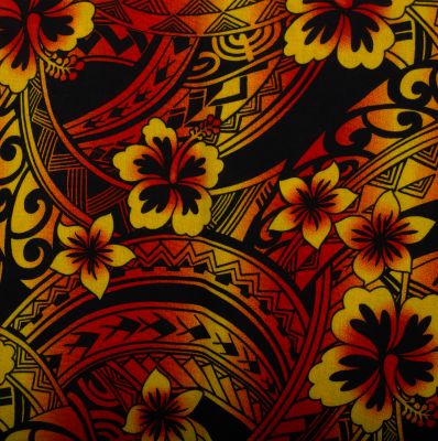 Sarong / pareo / beach scarf Sibyl – red-yellow Thailand