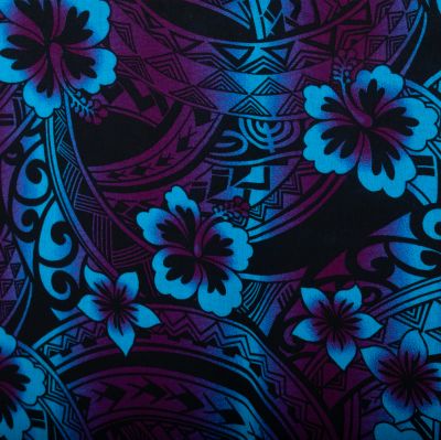 Sarong / pareo / beach scarf Sibyl – blue-purple Thailand